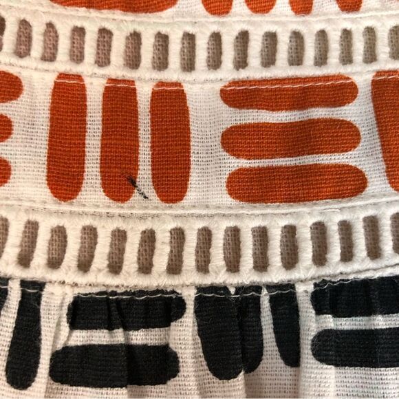 The Odell’s Kylie Blouse Anthropologie Crop Green Motiff Size XS NWOT - Picture 13 of 13